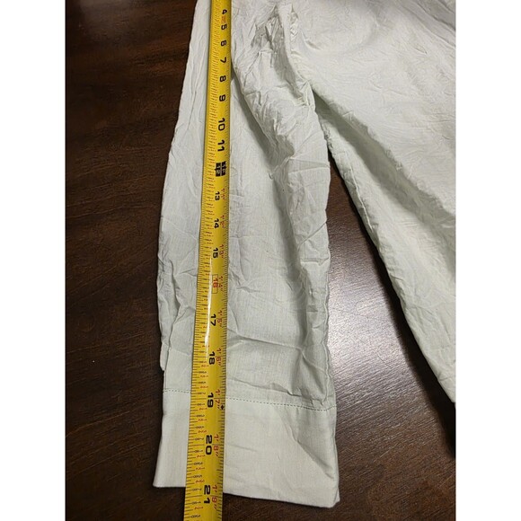 Adore Me Women's Long Sleeve Button Down Shirt Green Large - Picture 6 of 7